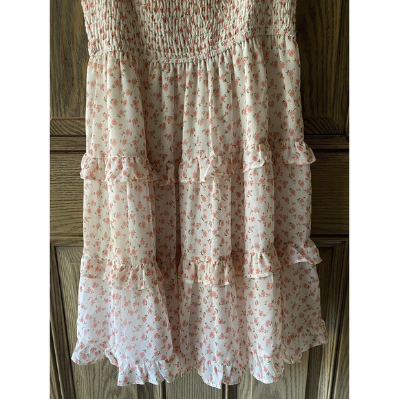 Storia Smocked Strapped Floral Dress Size‎ M - Picture 2 of 8